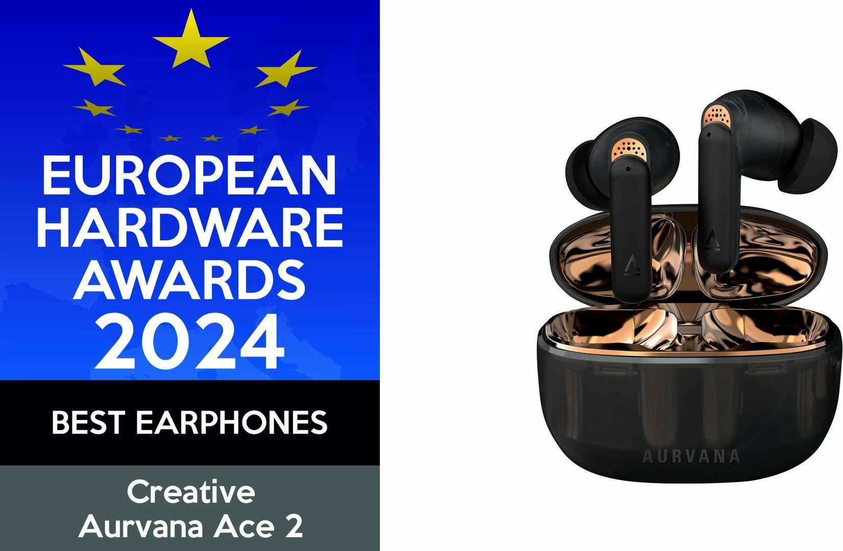 Kufje TWS Creative Aurvana Ace 2 (51EF1160AA000), Bluetooth 5.3 LE Audio, ANC, 24h, USB-C, IPX5, e zeza