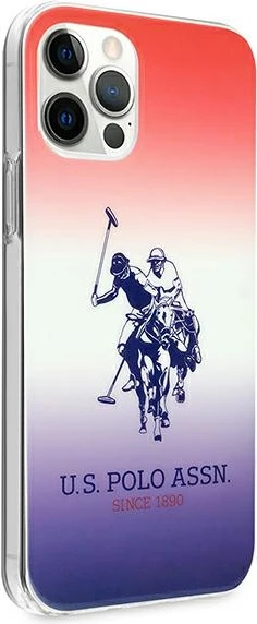 Mbështjellës U.S. Polo Assn. USHCP12LPCDGBR për iPhone 12 Pro Max, Gradient, Kuqe/Blu
