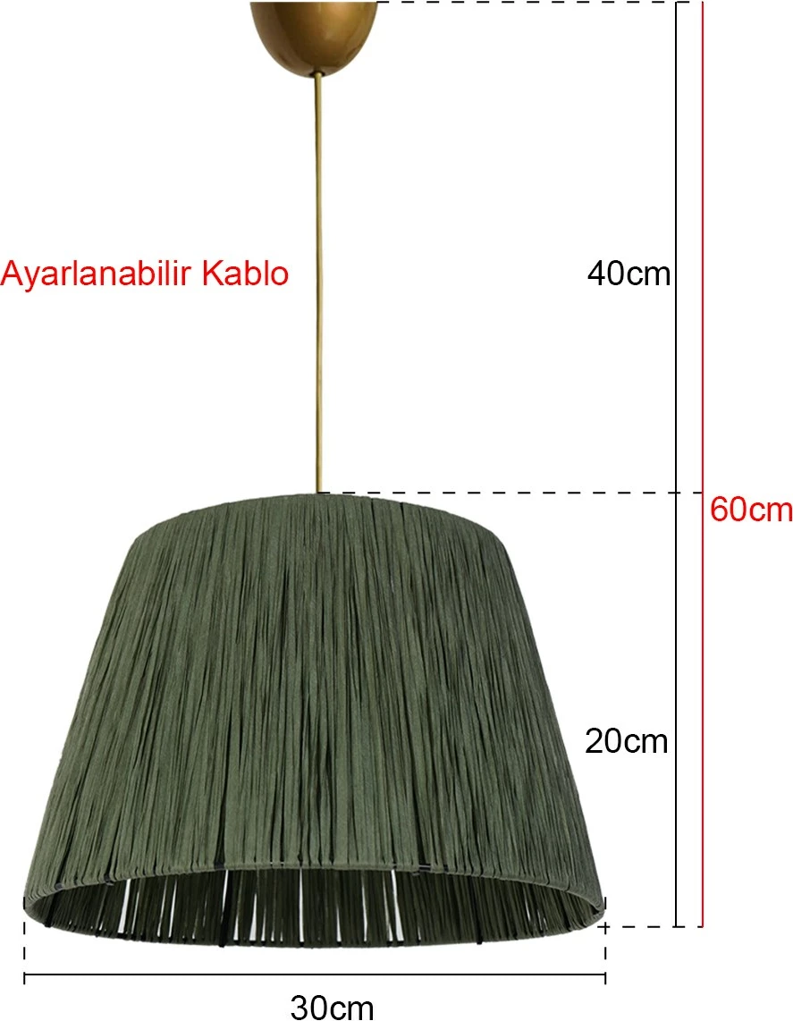 Llambë tavani Opviq, ngjyrë kaki, YL191