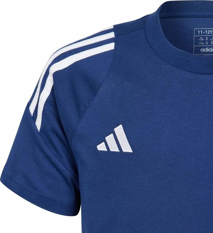 Fanellë futbolli për fëmijë adidas Tiro 24, e bardhë dhe blu marine