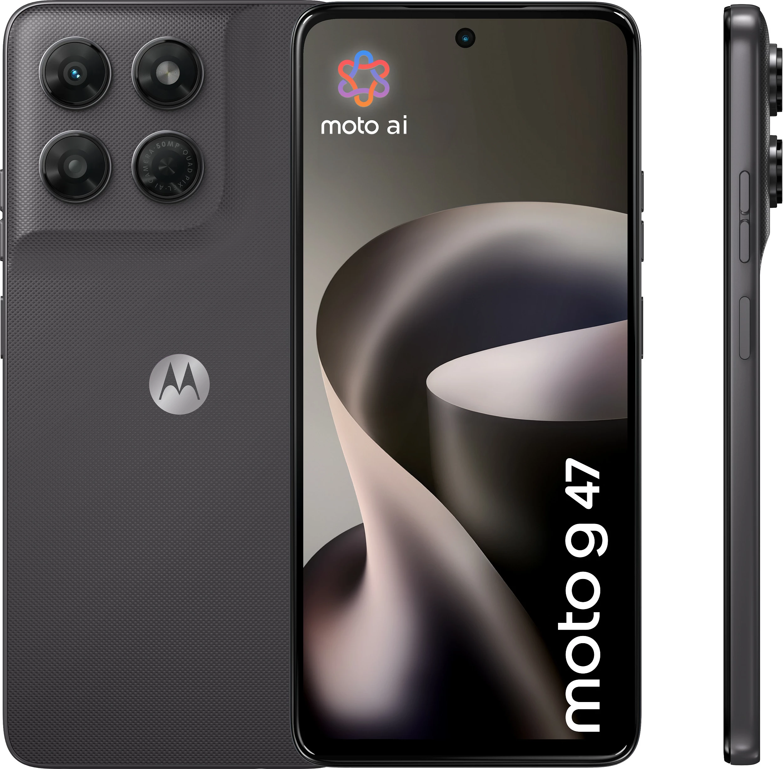 Celular Motorola Moto G47, 8GB RAM, 128GB, 5G, gri e errët 2