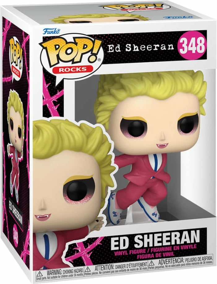 Figurë koleksionuese Funko POP! Rocks Ed Sheeran "Vampire" vinyl, rozë