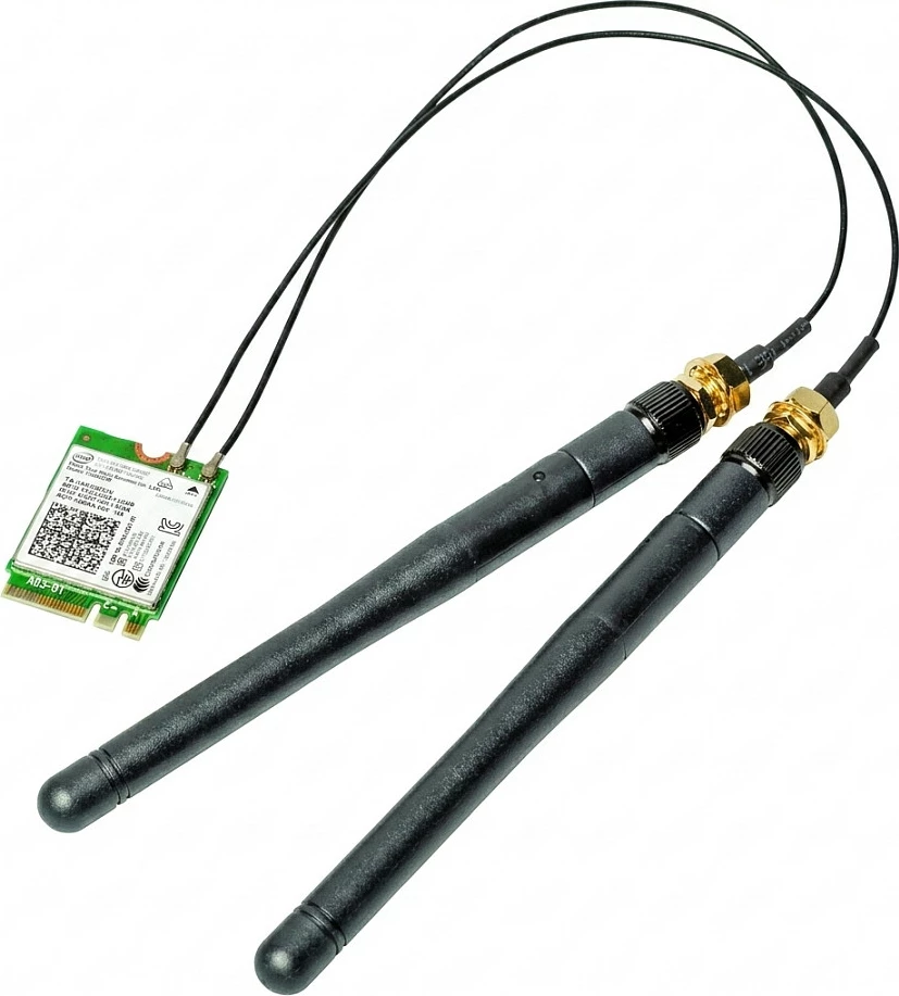 Kartelë rrjeti ASRock DeskMini M.2 WiFi 6E Kit R2.0 AX210, 2T2R, me 2 antena