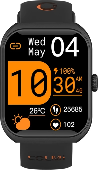 Smartwatch Colmi P86 1.93" AMOLED AOD thirrje Bluetooth SpO2 presion gjaku 100+ sporte 1ATM i zi