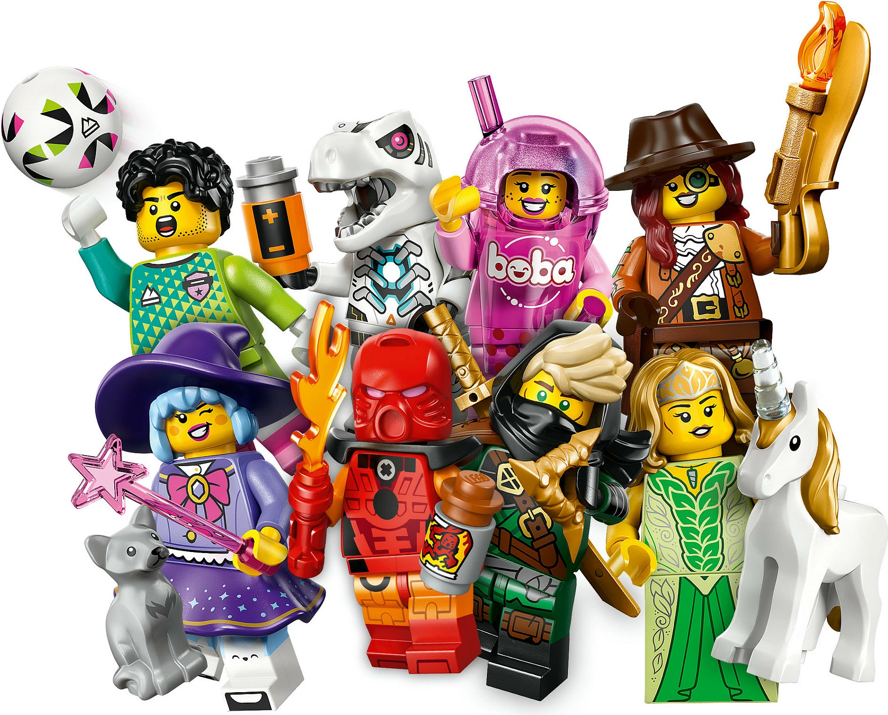 Set LEGO Minifigures 71052, Seria 29, 8 pjesë, multikolor