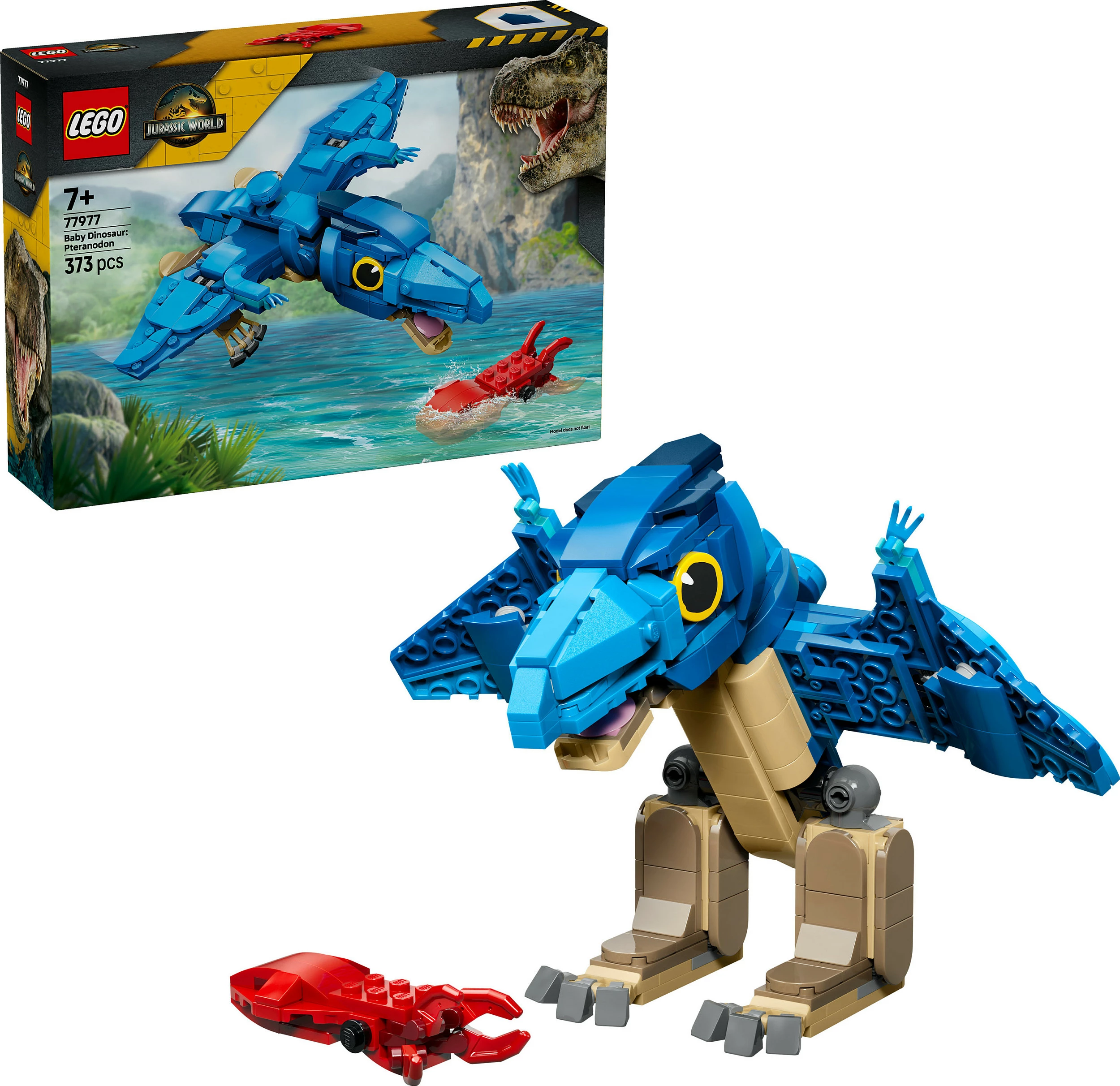 Set LEGO Jurassic World 77977 Baby Pteranodon, 373 copë, 7+, blu