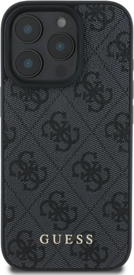 Mbështjellës Guess 4G Classic për iPhone 16 Pro, i zi