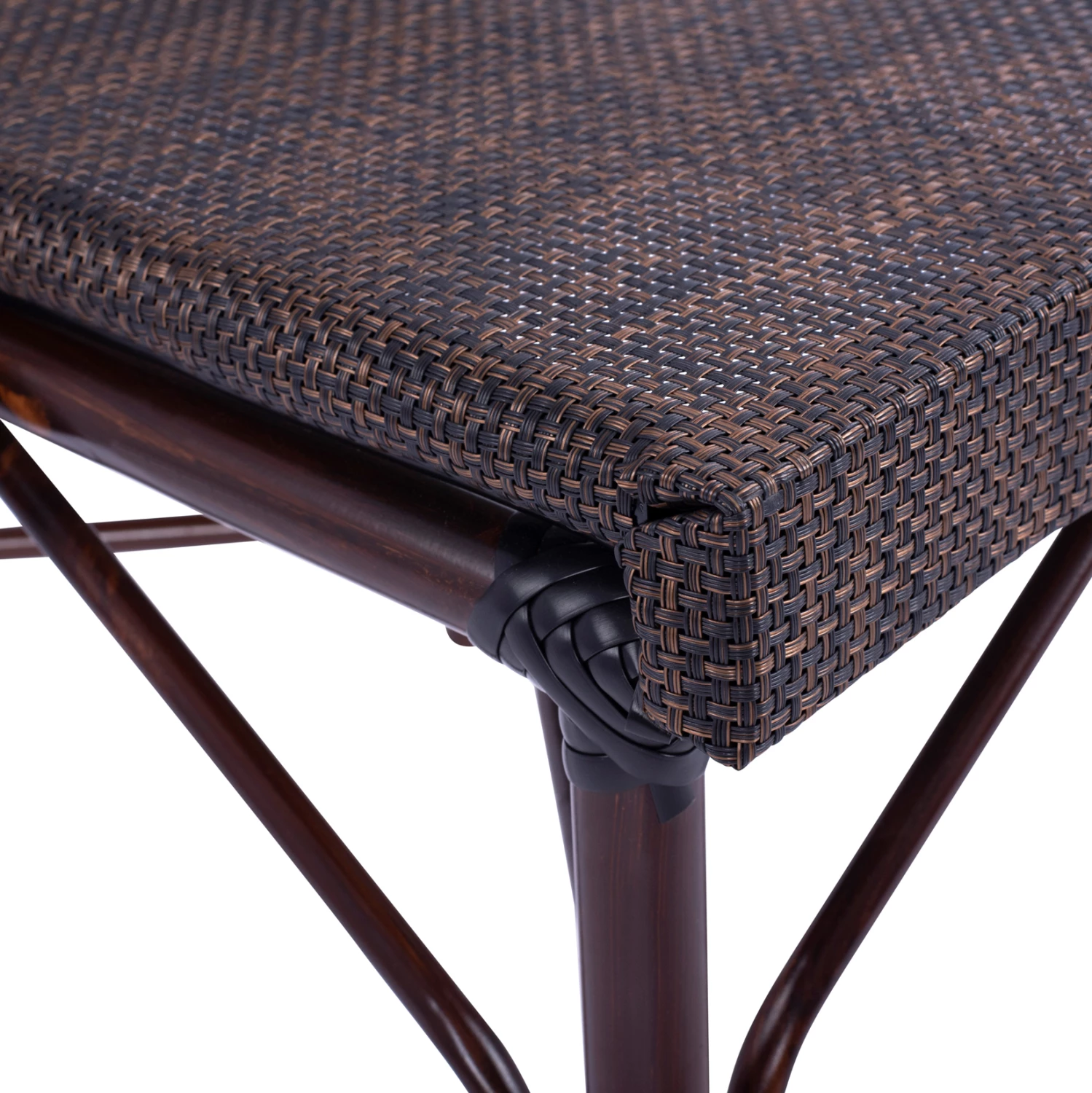 Karrige metalike pamje bambuje, ngjyrë kafe, FH5718, 54x62x89 cm