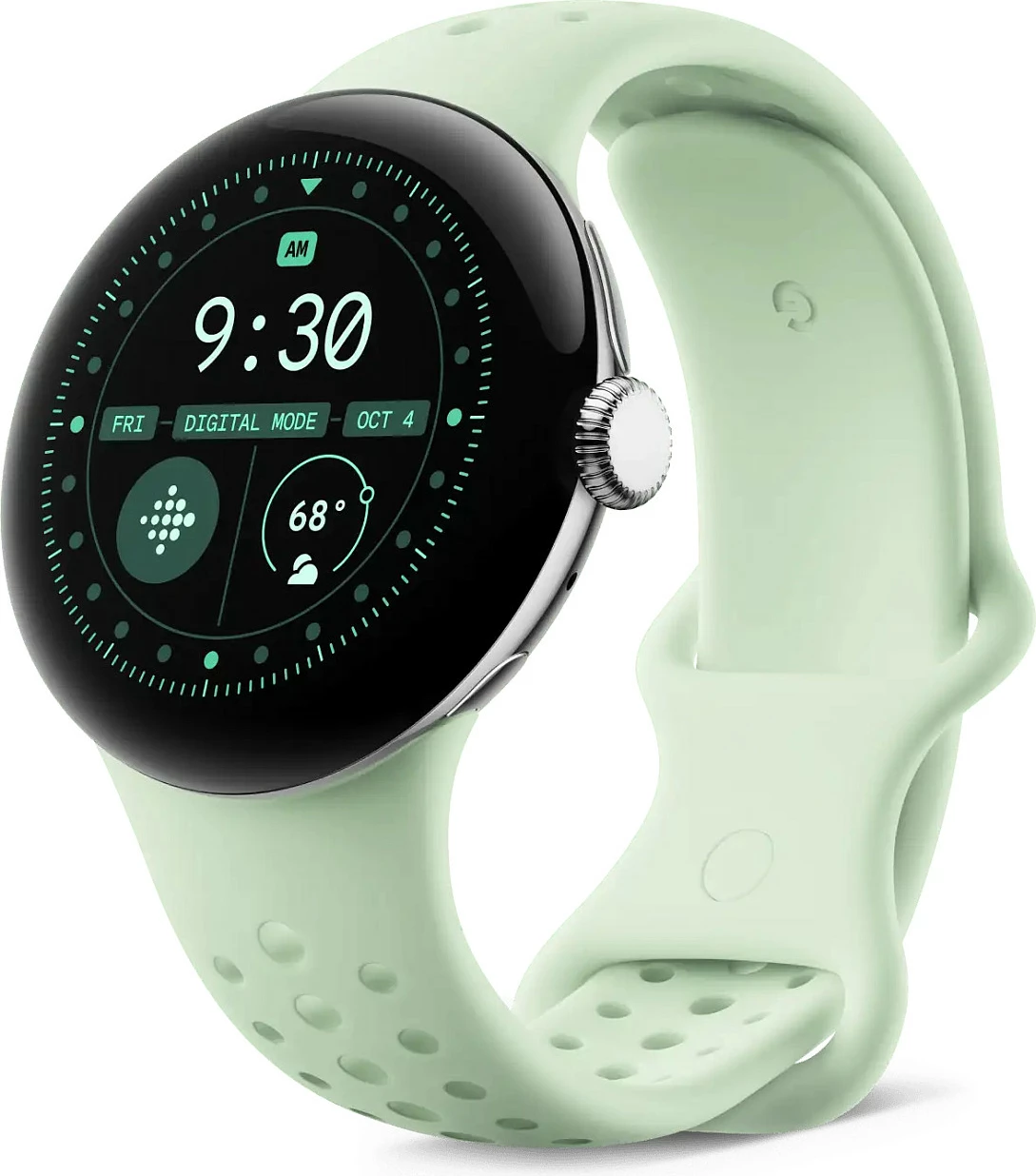 Rrip Smartwatch Google Pixel Watch 3 41mm Active Sport Band, madhësia L, Wintergreen