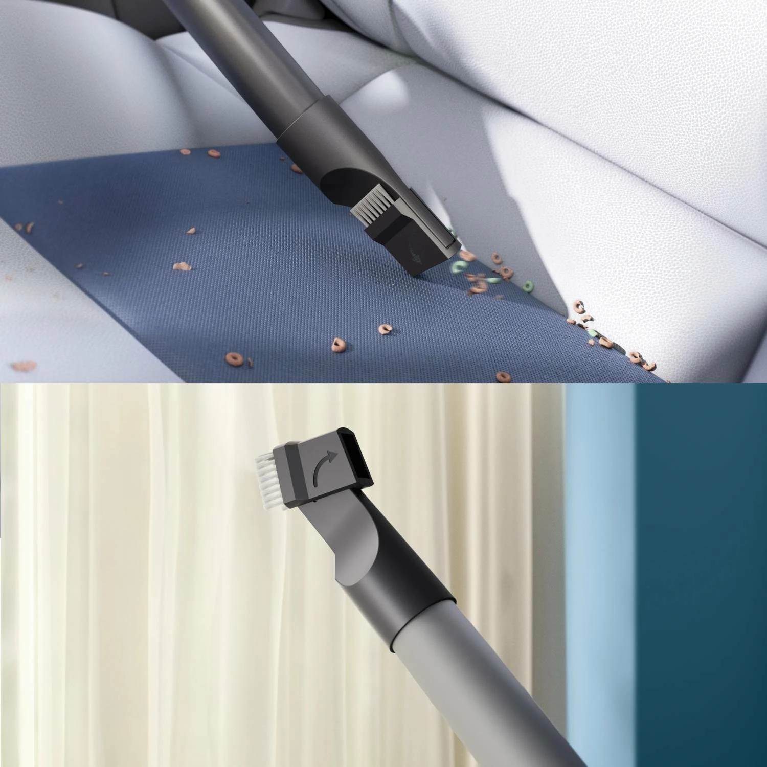 Fshesë me korrent Philips XD2152/12 850W 3L HEPA e zezë/gri, 2 qese