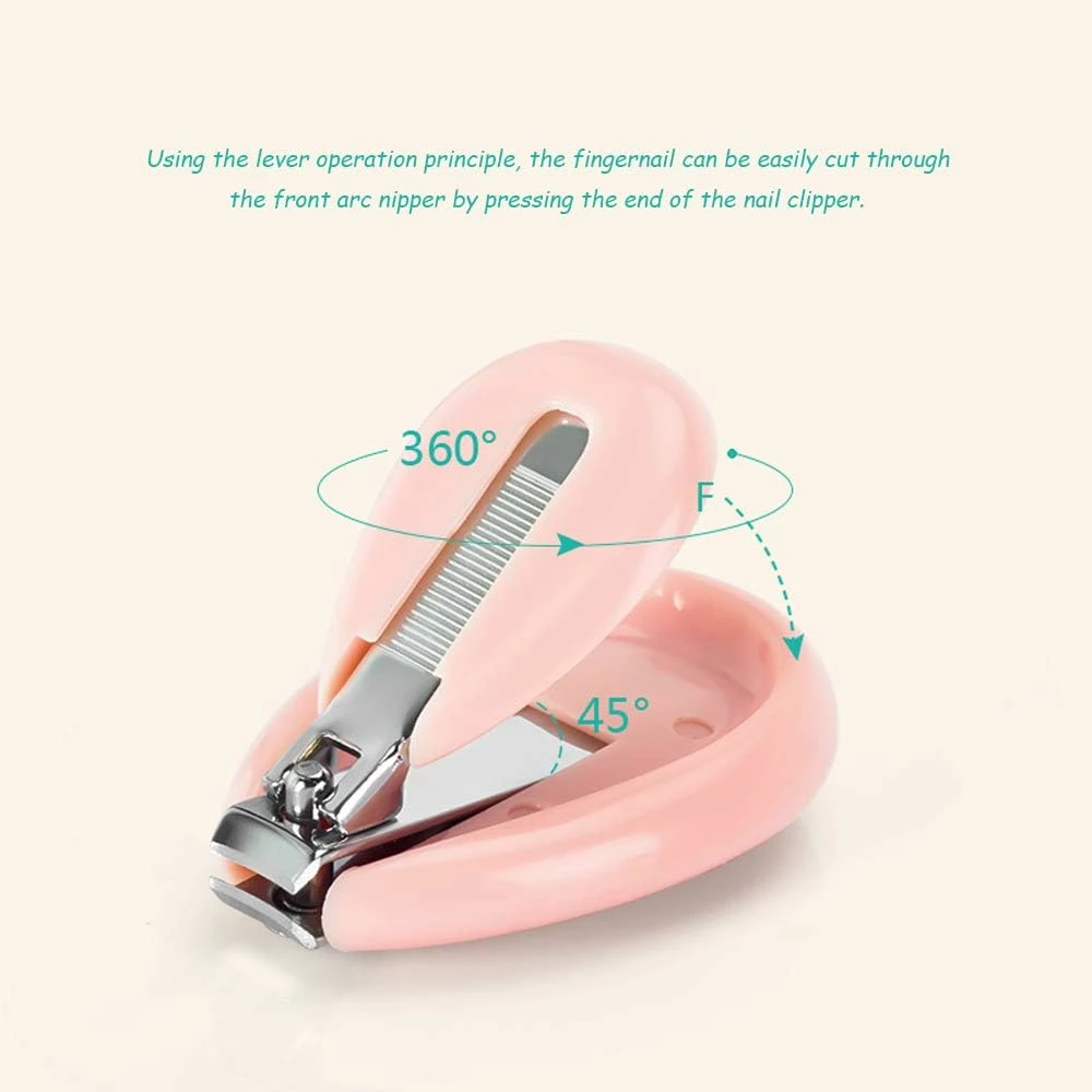 Set prerëse thonjsh për bebe, rozë