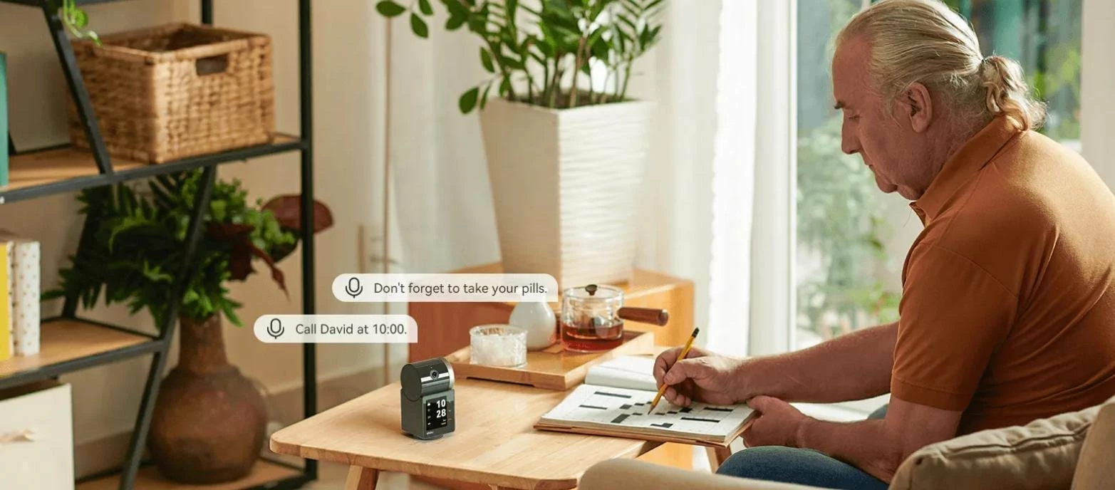 Kamerë IP e brendshme IMOU Rex VT Pro IPC-S2VBP-5M0WR 5MP Wi‑Fi baterike, e zezë