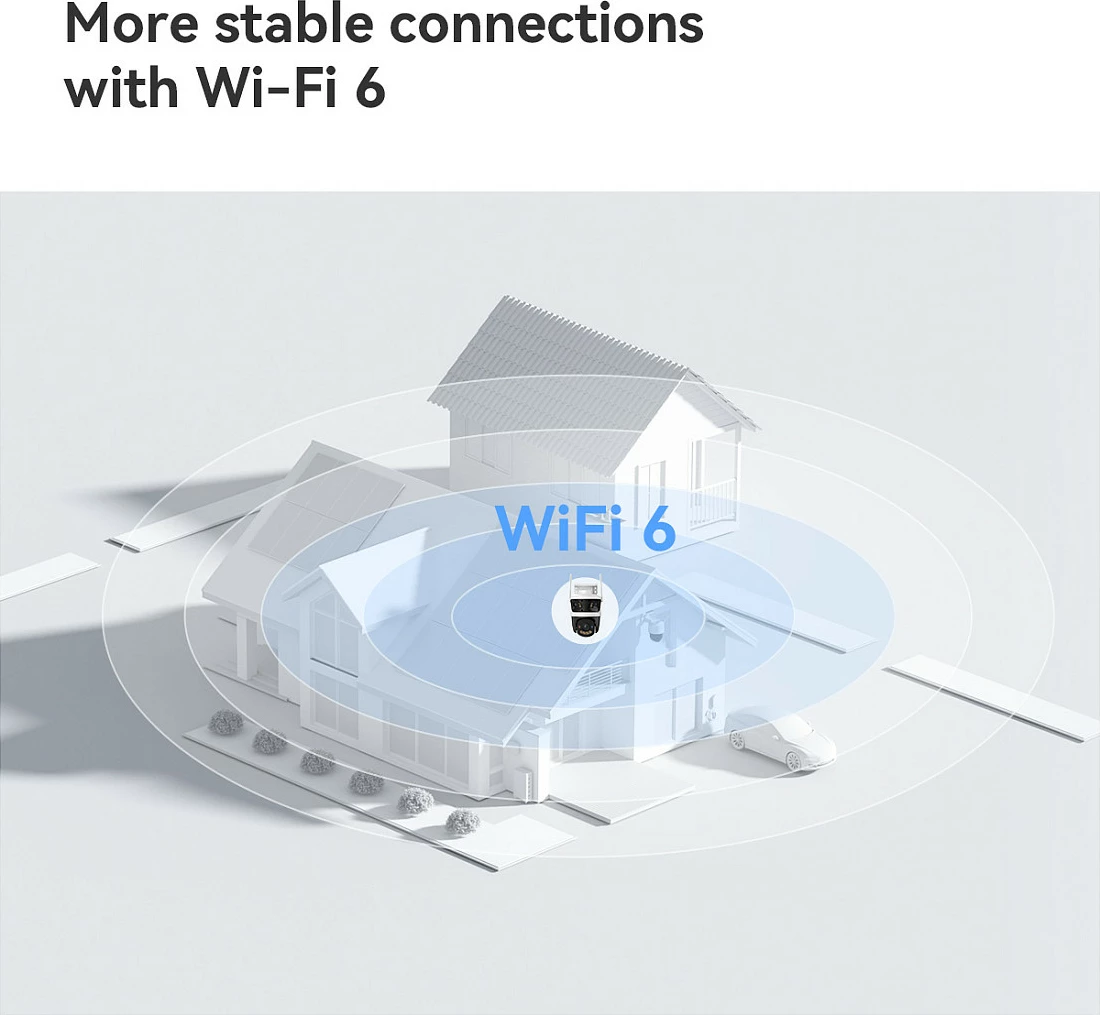 Kamerë sigurie IP Imou Cruiser Triple, Outdoor, Wi‑Fi & LAN, Pan/Tilt, MicroSD, Bardhë/Zi