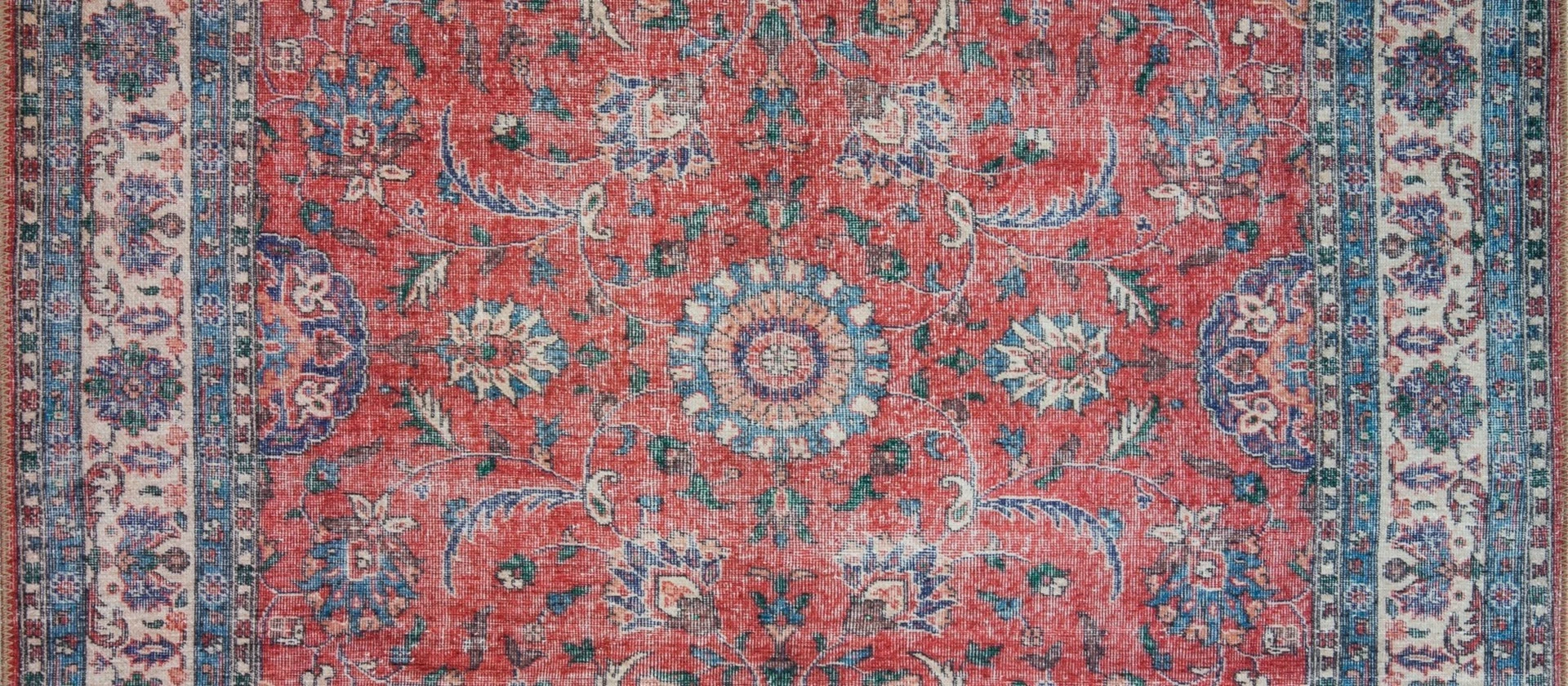 Qilim (230 x 330) Conceptum Hypnose, Blues Chenille - Rustic AL 84
