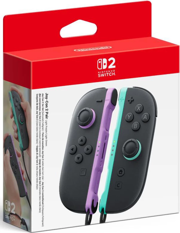 Kontrollues Joy-Con Nintendo Switch 2 copë, vjollcë e çelët / e gjelbër e çelët