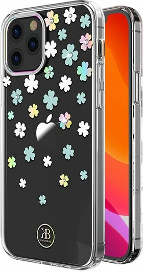 Mbështjellës Kingxbar Lucky Series për iPhone 12 mini, me kristale Swarovski, Transparent