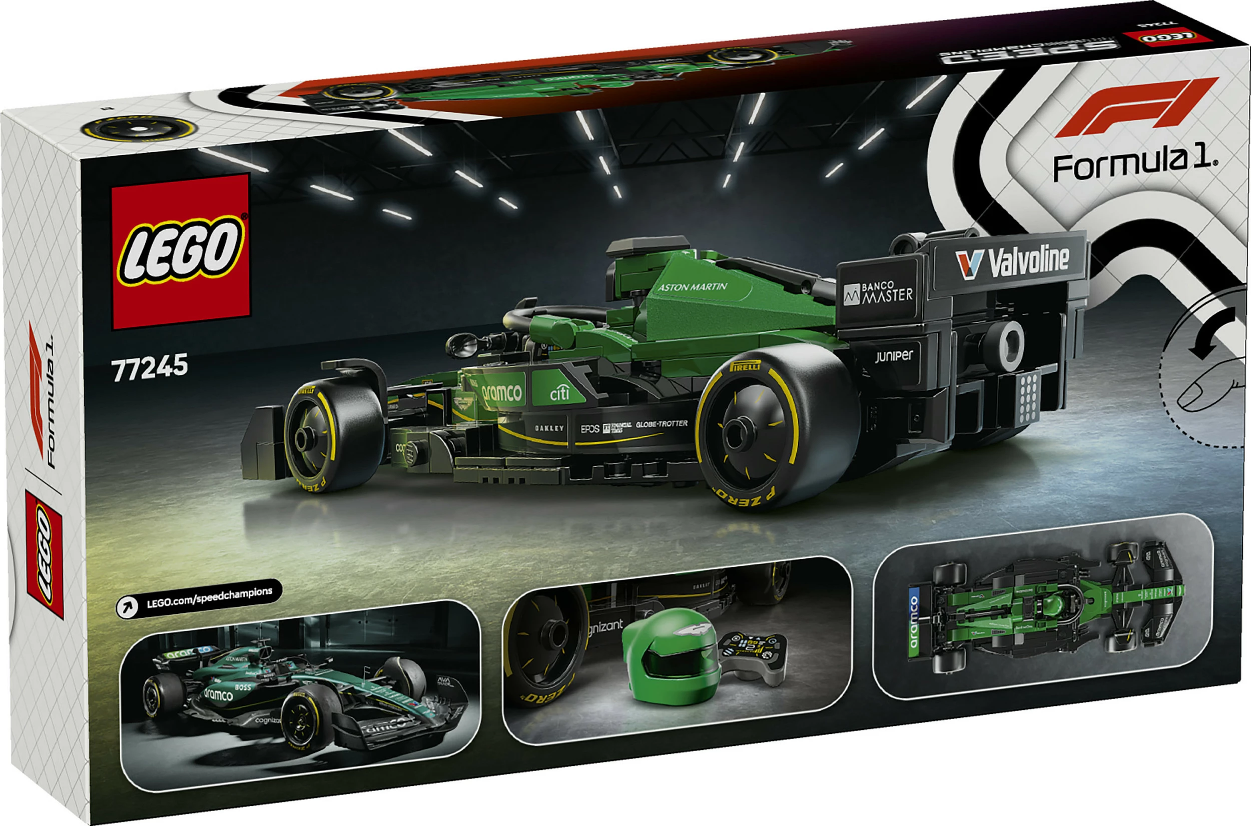 Set ndërtimi LEGO Aston Martin Aramco F1 AMR24, 269 pjesë, shumëngjyrësh