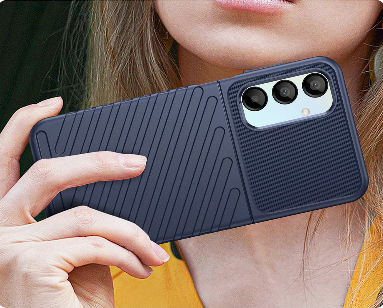 Mbështjellës Hurtel Thunder Case për Samsung Galaxy A16 / A16 5G, TPU, Kaltër