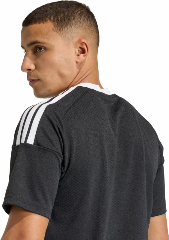 Fanellë futbolli për meshkuj adidas, e zezë dhe e bardhë