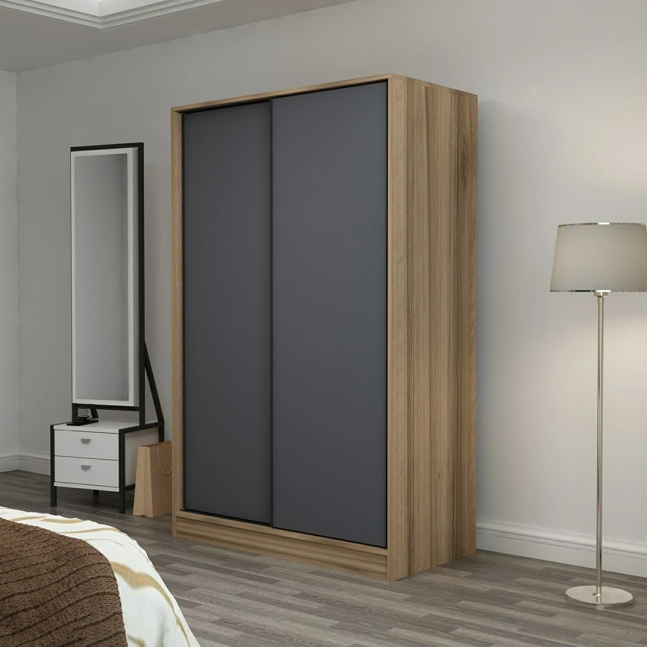 Dollap Hanah Home, Kale, anthracite dhe lis, 2317