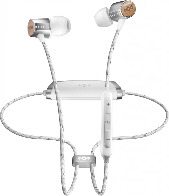 Kufje House of Marley Uplift 2 Bluetooth in-ear, deri 10 orë bateri, me mikrofon, Argjendtë
