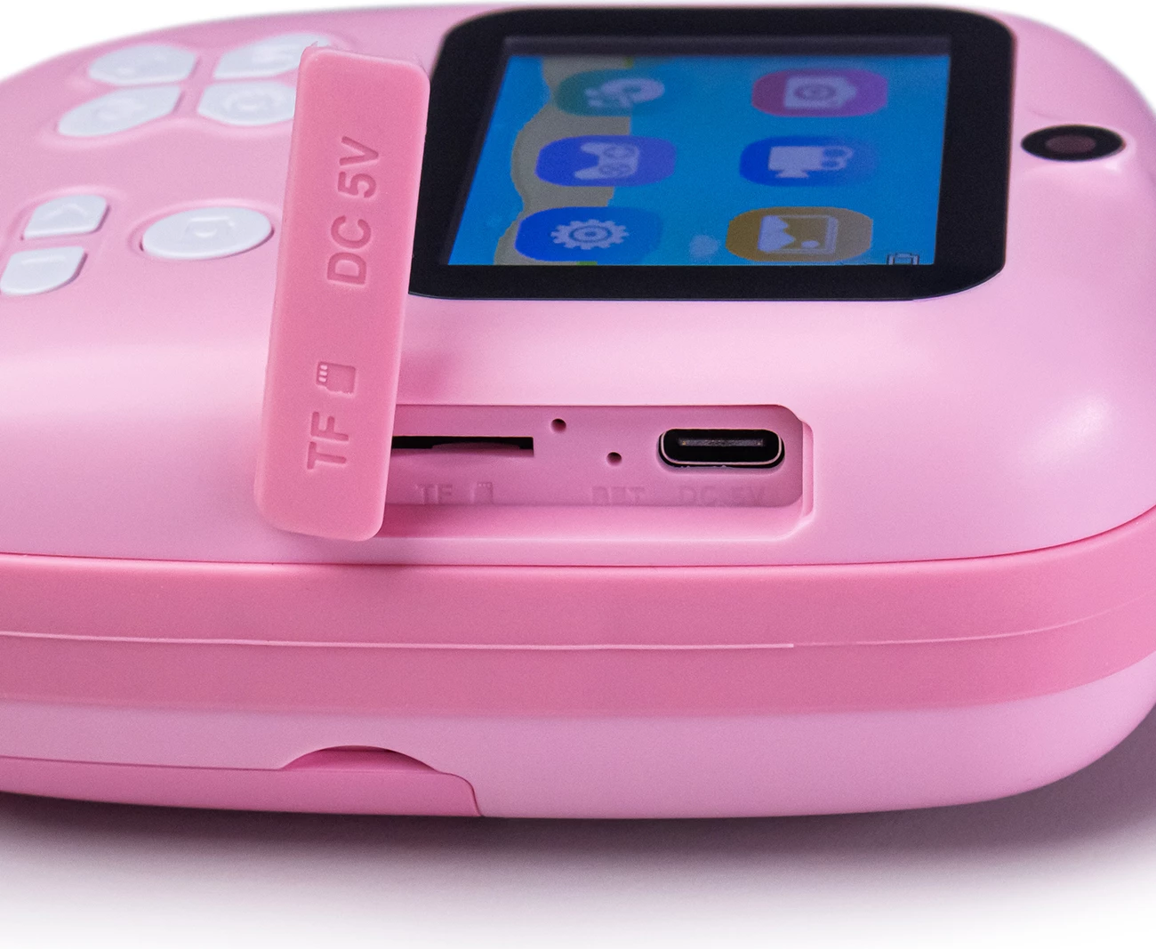 Printer termik mini për fëmijë Hurtel HURC10R me kamerë dhe video, Rozë