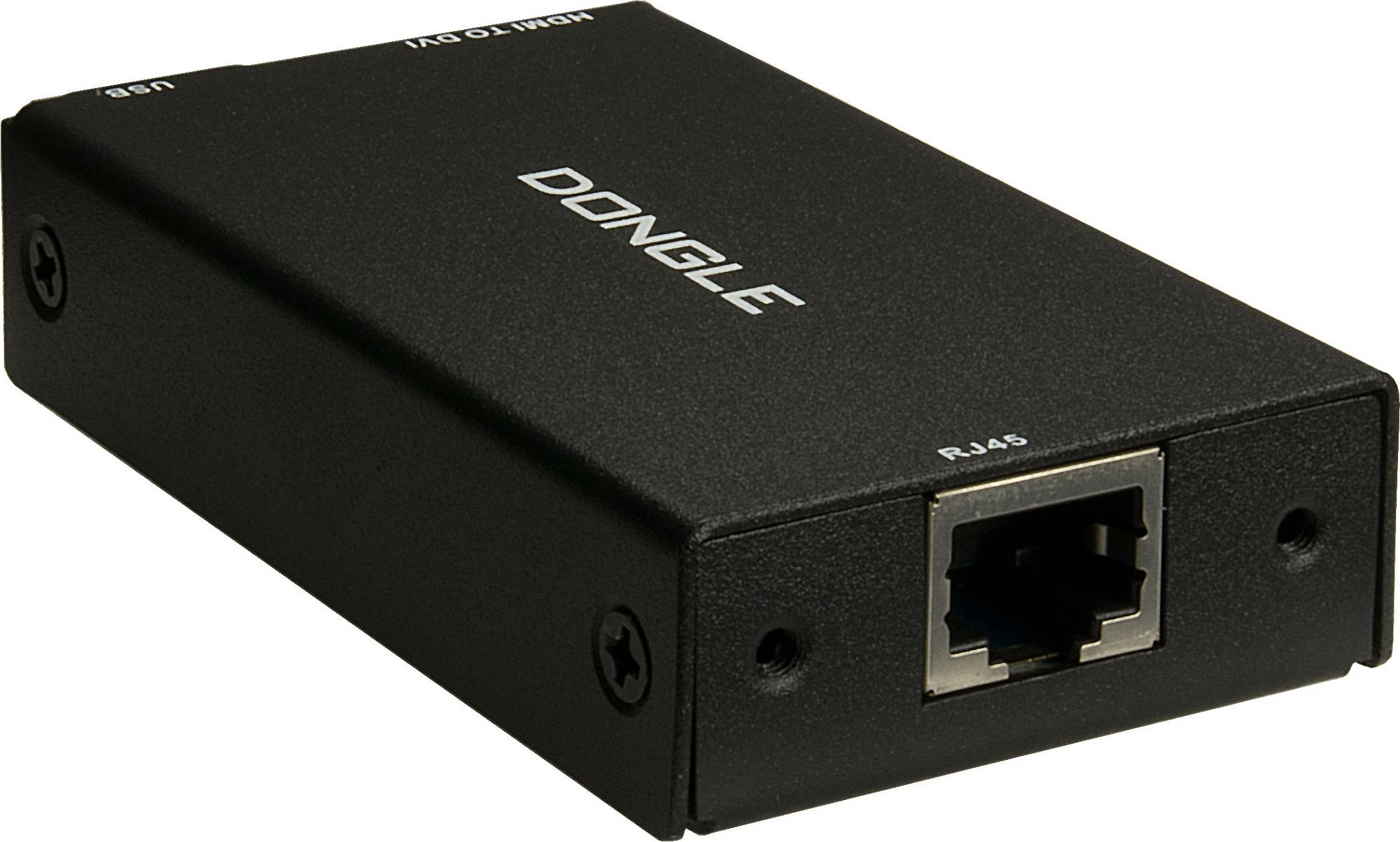 KVM dongle Inter-Tech KT-150D, RJ45 në DVI, i zi