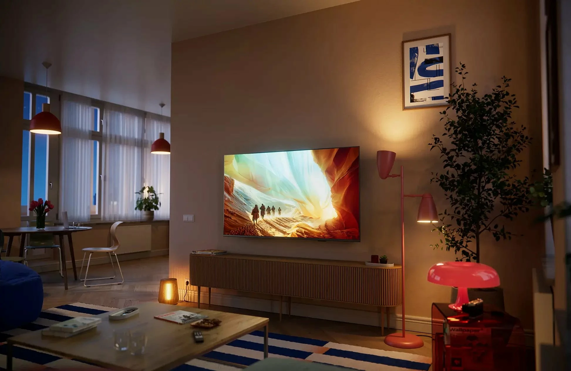 Smart TV QLED Philips 50PQS7801/12 50" 4K Ultra HD HDR10+ Wi-Fi, e zezë