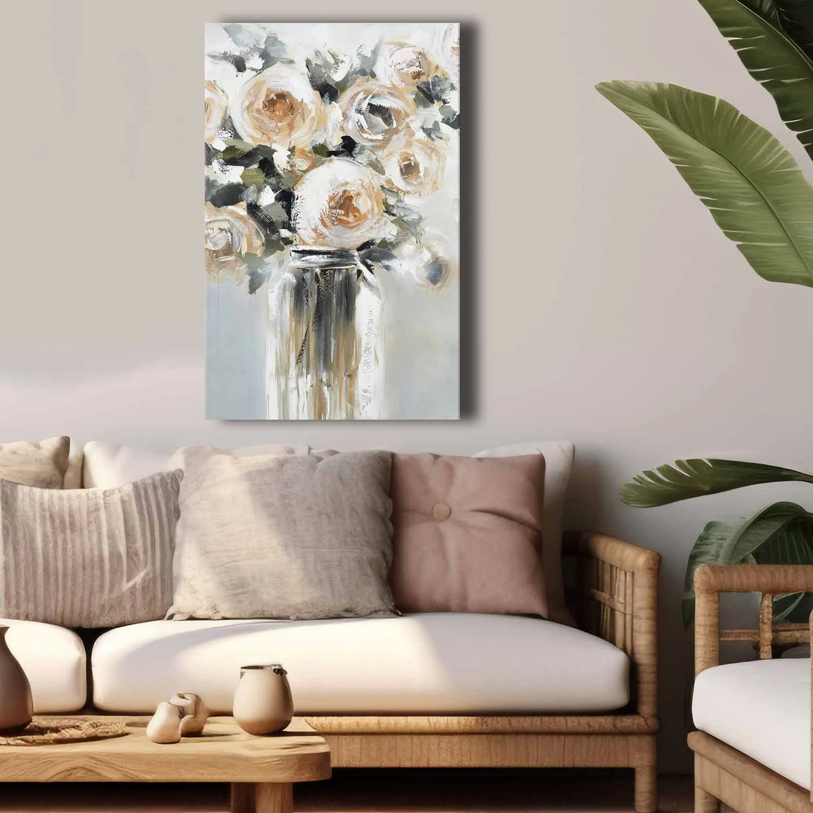 Pikturë dekorative në kanavacë, shumëngjyrëshe, 45x70cm, Wallity 4570softc-017