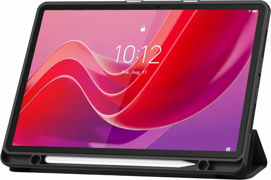 Mbështjellës tabletë Tech-Protect SmartCase Pen për Lenovo Tab M11 11" TB-330, silikon, me qëndrim dhe vend për stylus, i zi