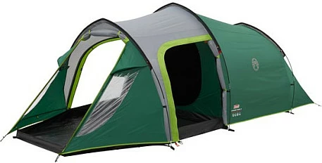 Çadër kampingu Coleman Chimney Rock 3 Plus, tunel, për 3 persona, 2 dhoma, 6.9 kg, gjelbër/gri