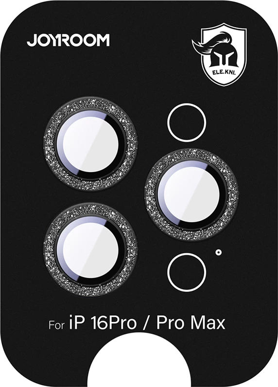 Mbrojtës xhami për lente Joyroom JR-MSF0303 për iPhone 16 Pro/16 Pro Max, i zi