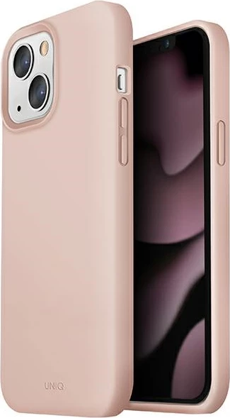 Mbështjellës UNIQ Lino për iPhone 13, Rozë