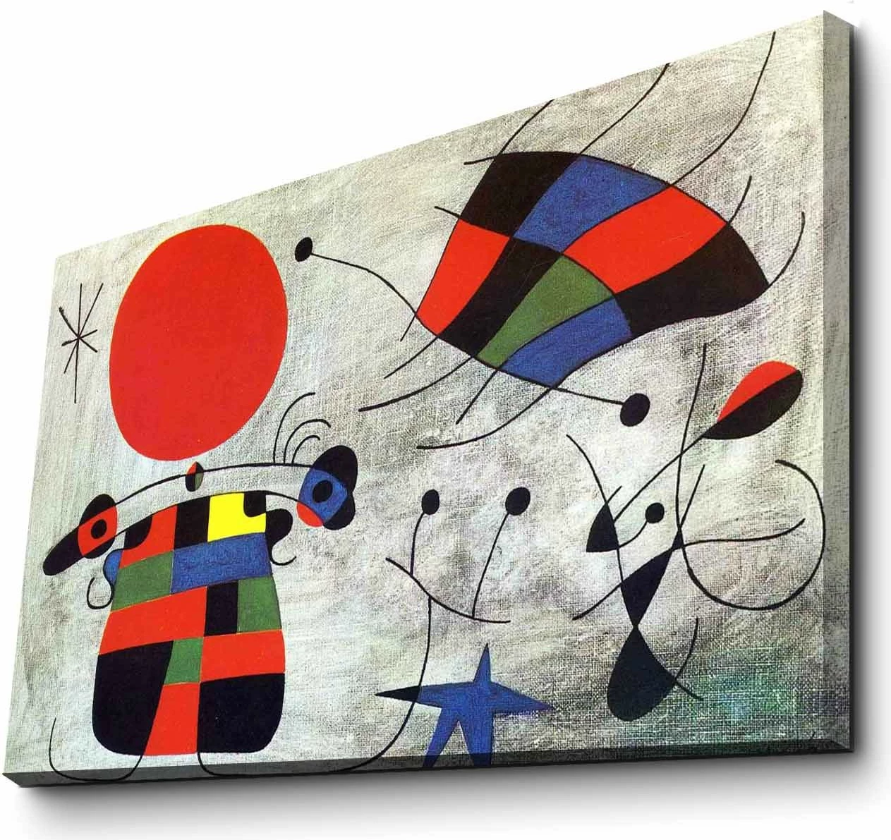 Pikturë dekorative në kanavacë Wallity, FAMOUSART-078, shumëngjyrëshe, 45x70cm