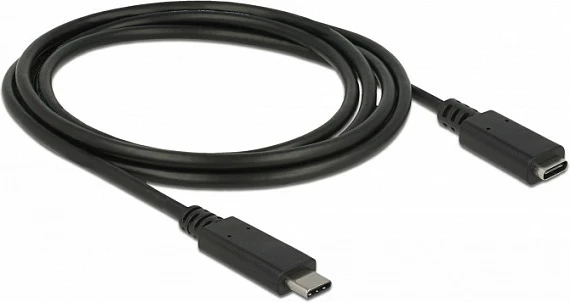 Kabllo zgjatëse USB-C DeLOCK 85534, 1.5m, USB 3.2 Gen 1, e zezë