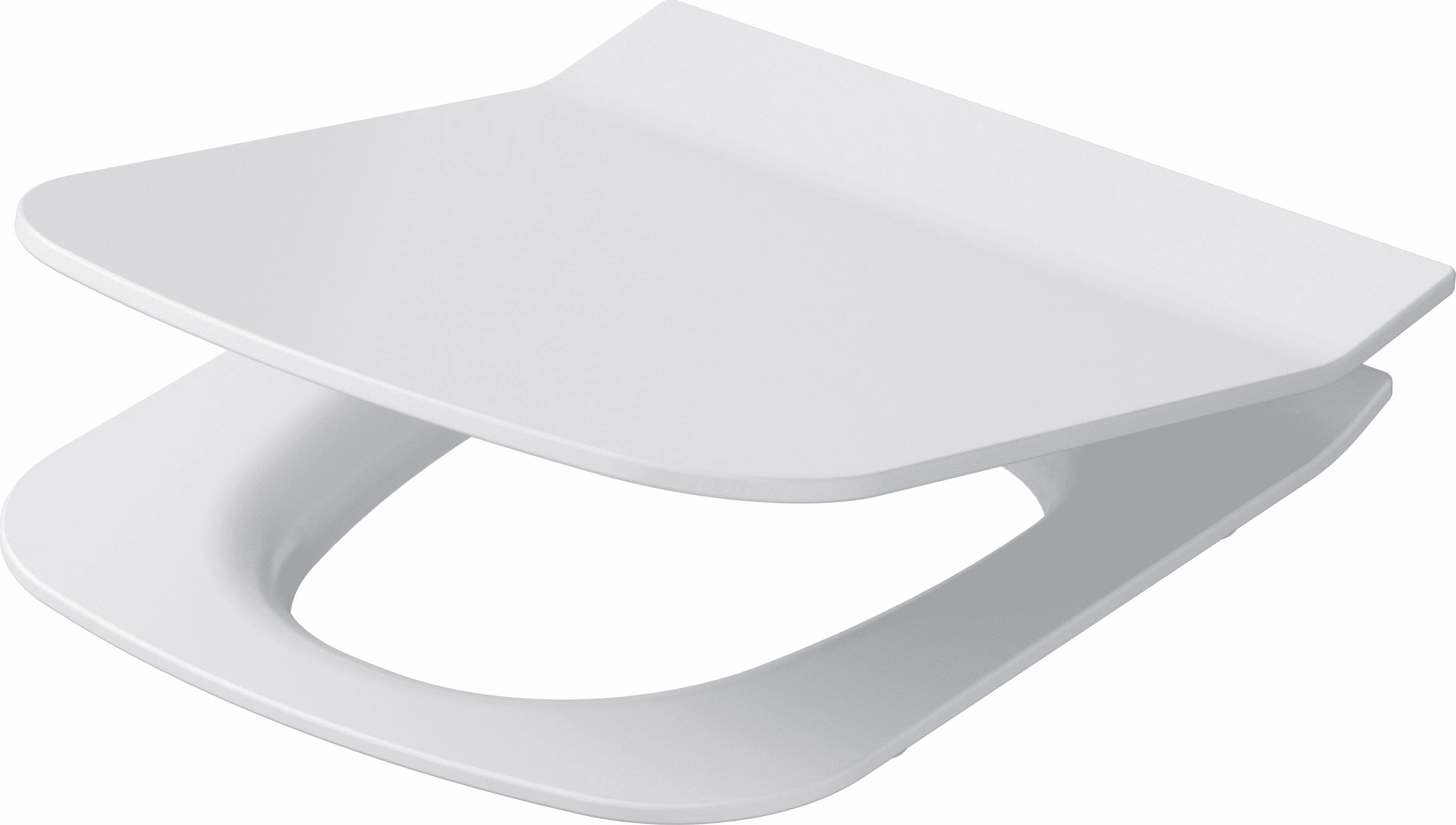 Shollë WC e varur Cersanit Virgo CleanOn S701-427 56x36 cm me ulëse soft-close, e bardhë, set (shollë + ulëse)