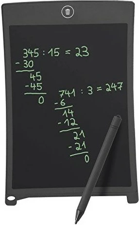 Tabelë elektronike LCD WEDO 8.5 inç, me stilolaps, e zezë