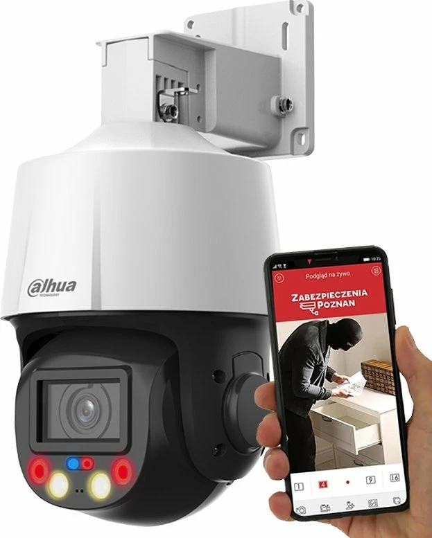 Kamerë IP PTZ Dahua SD3E405DB-GNY-A-PV1 4MP TiOC Smart Dual Light PoE+ e bardhë