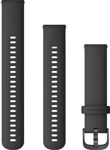 Rrip silikoni Garmin 20mm për Smartwatch, zi