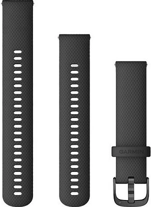 Rrip silikoni Garmin 20mm për Smartwatch, zi