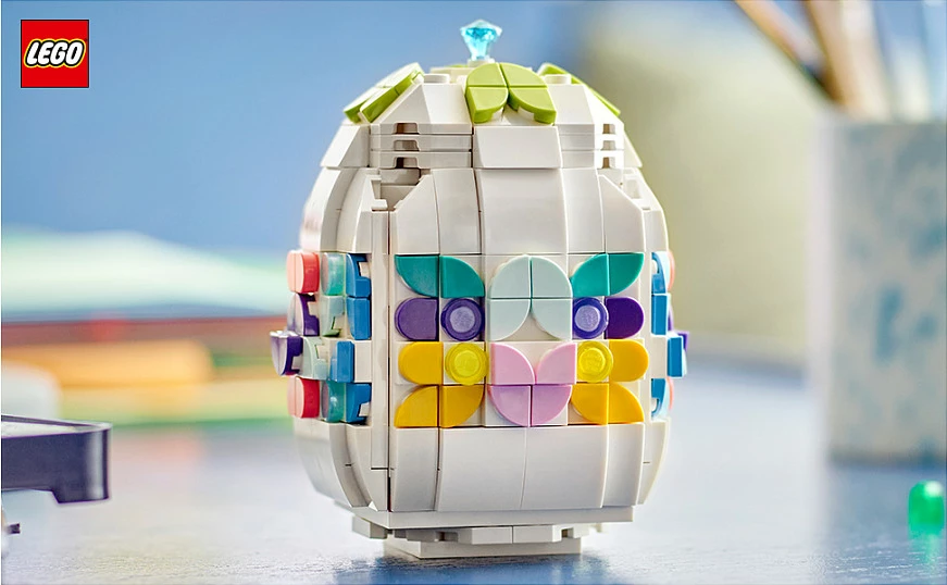 Set ndërtimi LEGO Iconic 40816 Decorative Easter Egg, 386 copë, 9+ vjeç, shumëngjyrësh