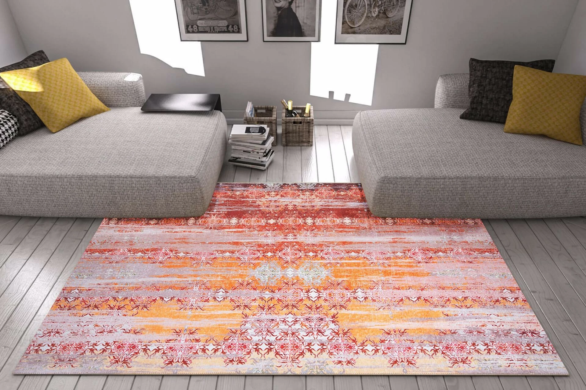 Qilim (210 x 310) Conceptum Hypnose, Fusion Chenille, i kuq AL 172