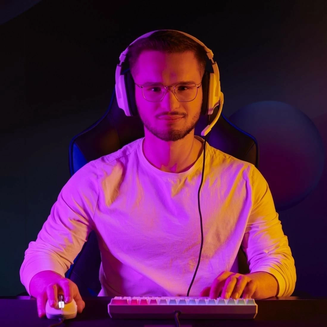 Kufje gaming uRage SoundZ 100 V2, me mikrofon, Jack 3.5mm + USB-C, të bardha