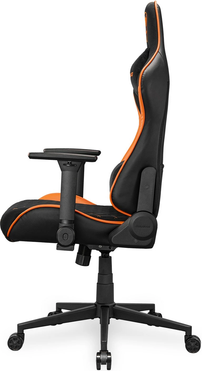 Karrige gaming Cougar Armor One V2 F, PVC/Stof, e zezë/portokalli