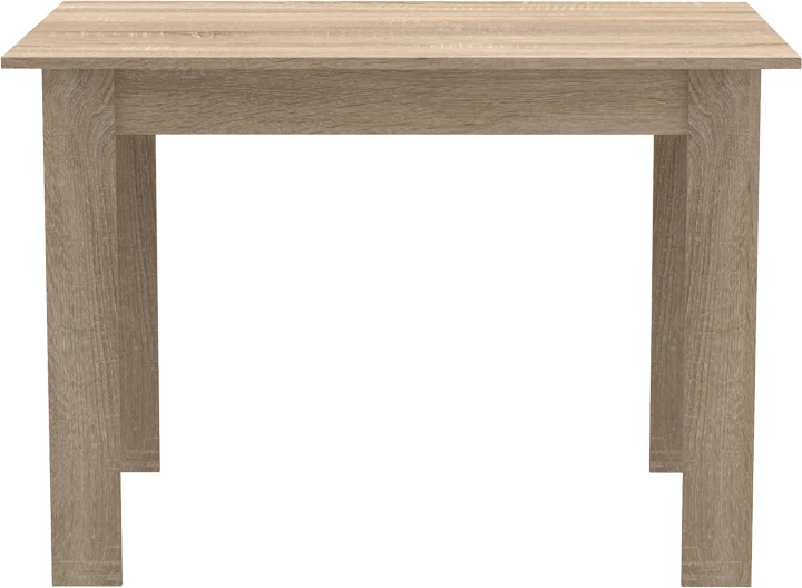 Tavolinë me karrige, set 5 copë, Manka-Aurora I, ngjyrë sonoma-e zezë, 110x80x77cm