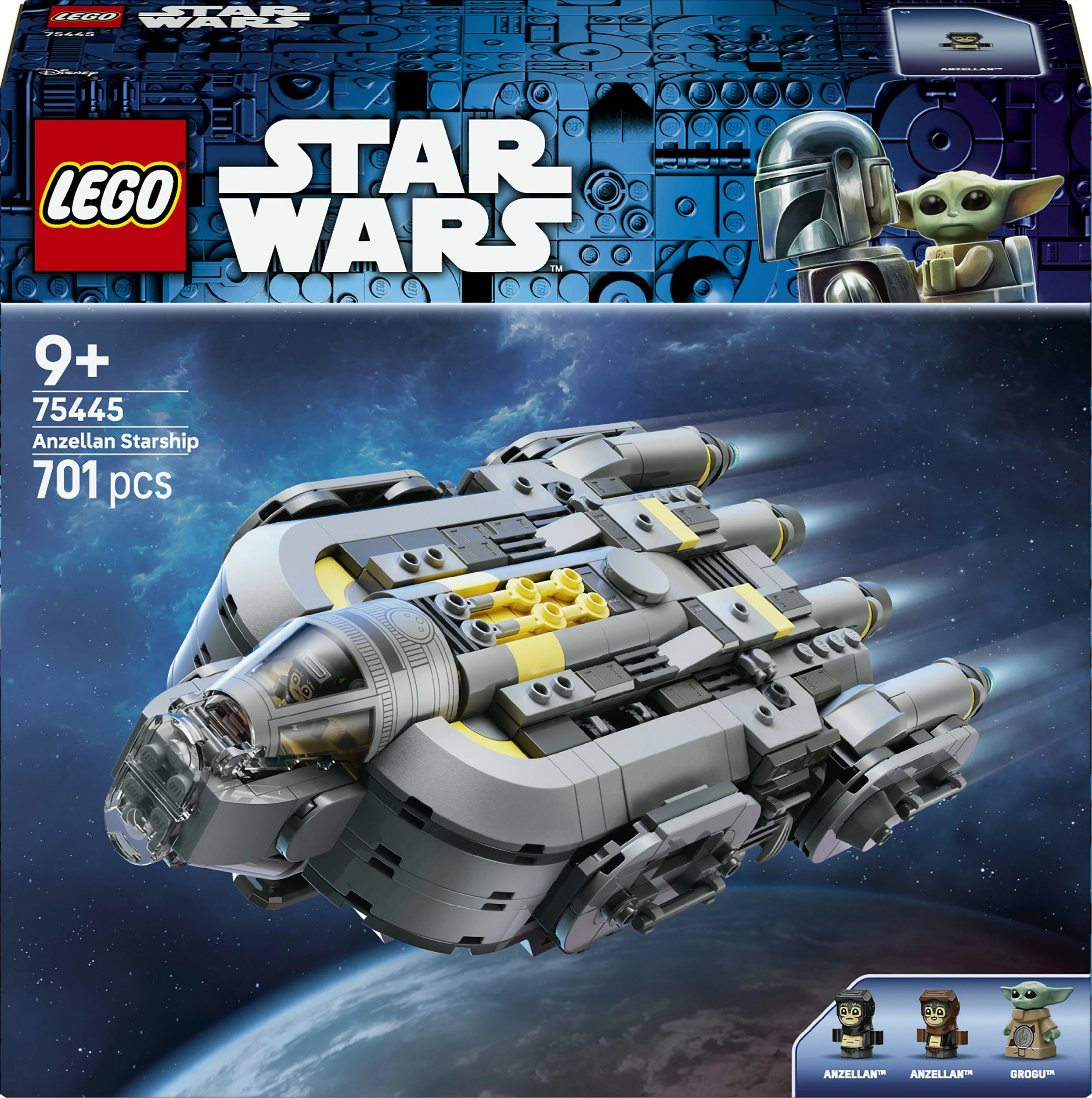 Set ndërtimi LEGO Star Wars 75445 Anzellian Starship, 701 pjesë, shumëngjyrësh