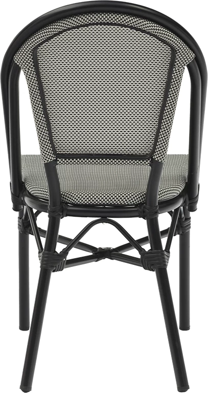 Karrige Paris alumini, tekstilene zi dhe bardh e zi