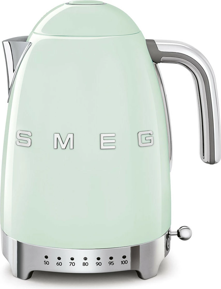Ibrik elektrik SMEG KLF04PGEU, 1.7L, 2400W, pastel jeshil