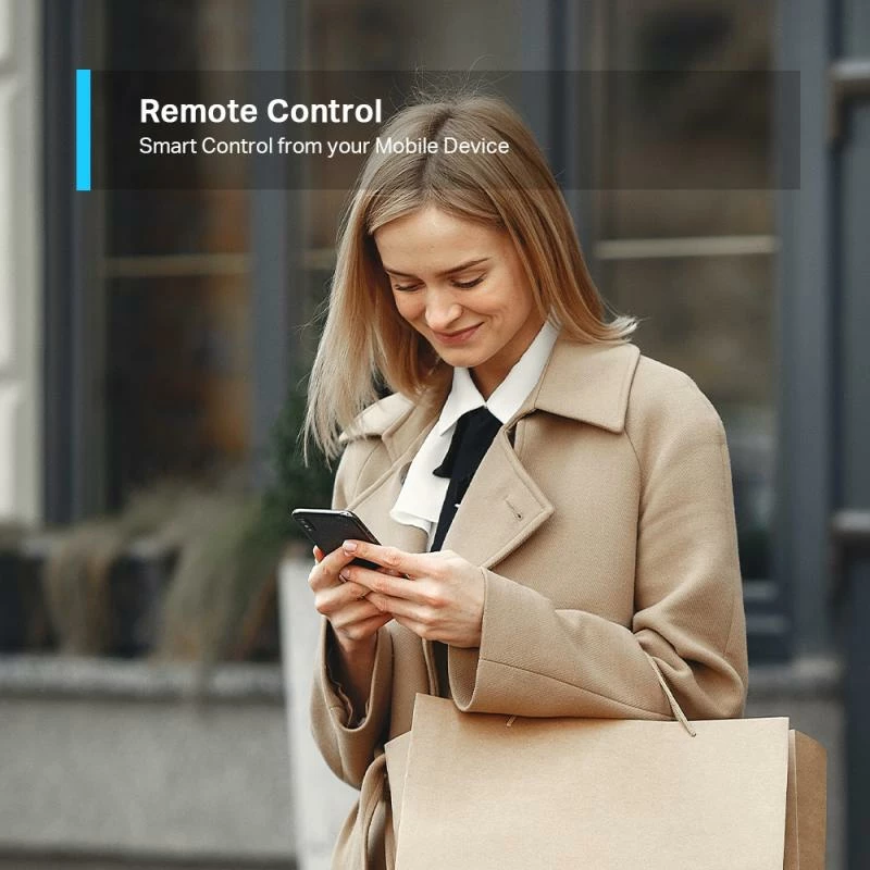 Zgjatues elektrik smart me Wi‑Fi, TP-Link, TAPO P300, 3 porte AC Schuko + 2x USB-A + 1x USB-C, kabllo 1.5 m, bardhë