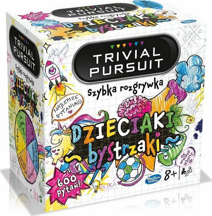 Lojë tavoline Winning Moves Trivial Pursuit Kids Smarties, 2+ lojtarë, 8+, 100 karta (600 pyetje), Polonisht